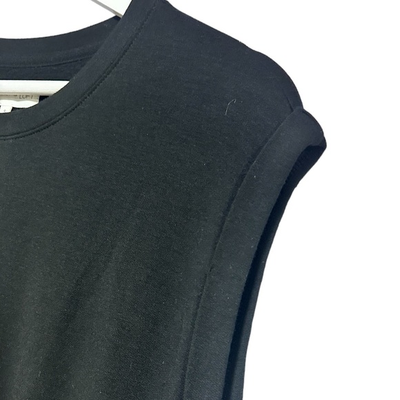 Lou & Grey Super Soft Black Skirt Romper Drawstring Waist Pocket Dress  Small - Picture 8 of 11